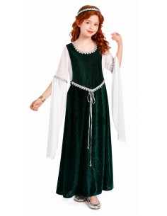 Costume Medievale Verde | Costumi per Bambini Il Re del Carnevale
